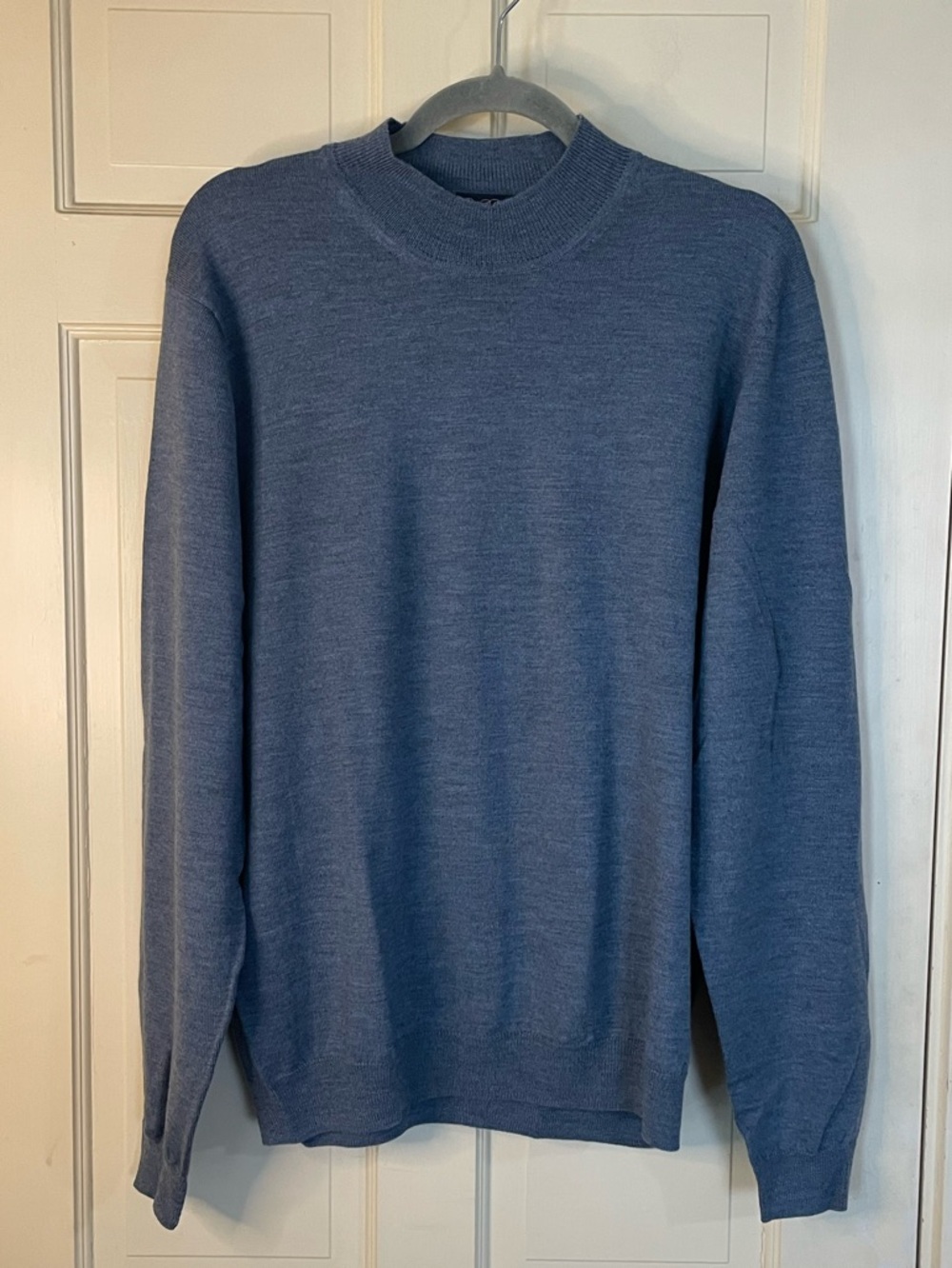 Brooks Brothers Sweater Mens L Extra Fine Italian Merino Wool Crewneck Pullover